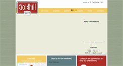 Desktop Screenshot of goldhillsalon.com